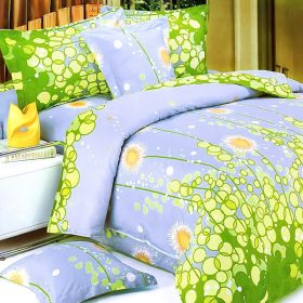 Blancho Bedding - [Dandelion Dream] 100% Cotton 3PC Mini Duvet Cover Set (King Size)