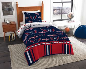 Washington Capitals OFFICIAL NHL Twin Bed In Bag Set