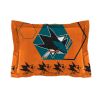 Sharks OFFICIAL NHL "Hexagon" Full/Queen Comforter & Shams Set; 86" x 86"