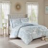 3 Piece Cotton Floral Printed Reversible Duvet Cover Set