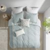 3 Piece Cotton Jacquard Duvet Cover Set