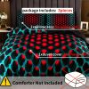 3pcs Y2K Stereoscopic Dense Holes Pattern Bedding Set; Colorful Duvet Cover Set (Without Quilt)